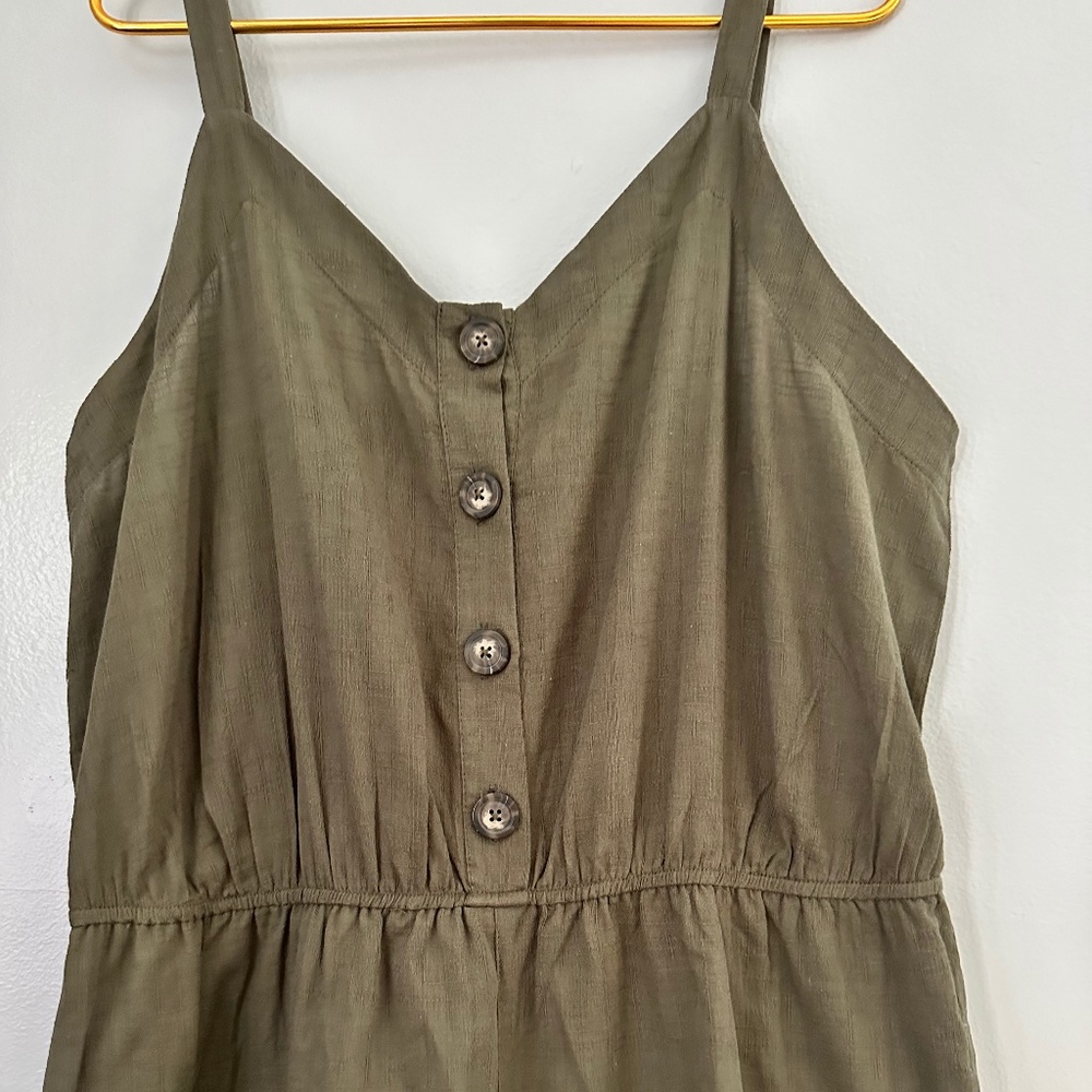 UNIVERSAL TREAD PLUS SIZE CROPPED ROMPER JUMPSUIT - Picture 4 of 7